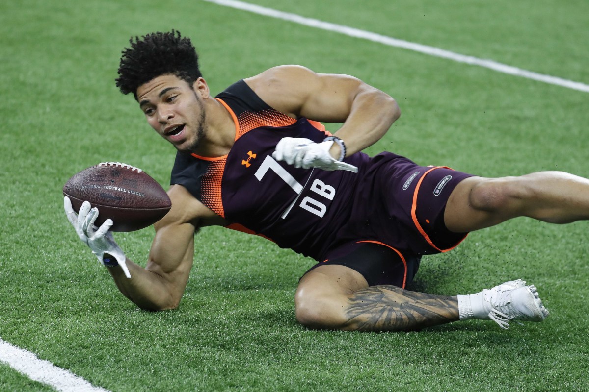 Jordan Brown at the 2018 NFL Scouting Combine.